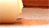 How to remove a wax stain from a sofa, tablecloth or bed